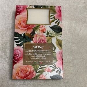 Rose Triple Milled Soap Bar - Floral Gift Box